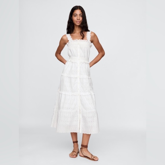 NWT Gap x Doen White Eyelet MIDI Dress Sz XXS. - www.disolcolor.com